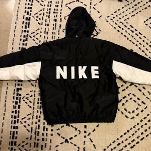 Vintage 90s Nike Box Swoosh Spell Big Logo Jacket Hoodie L